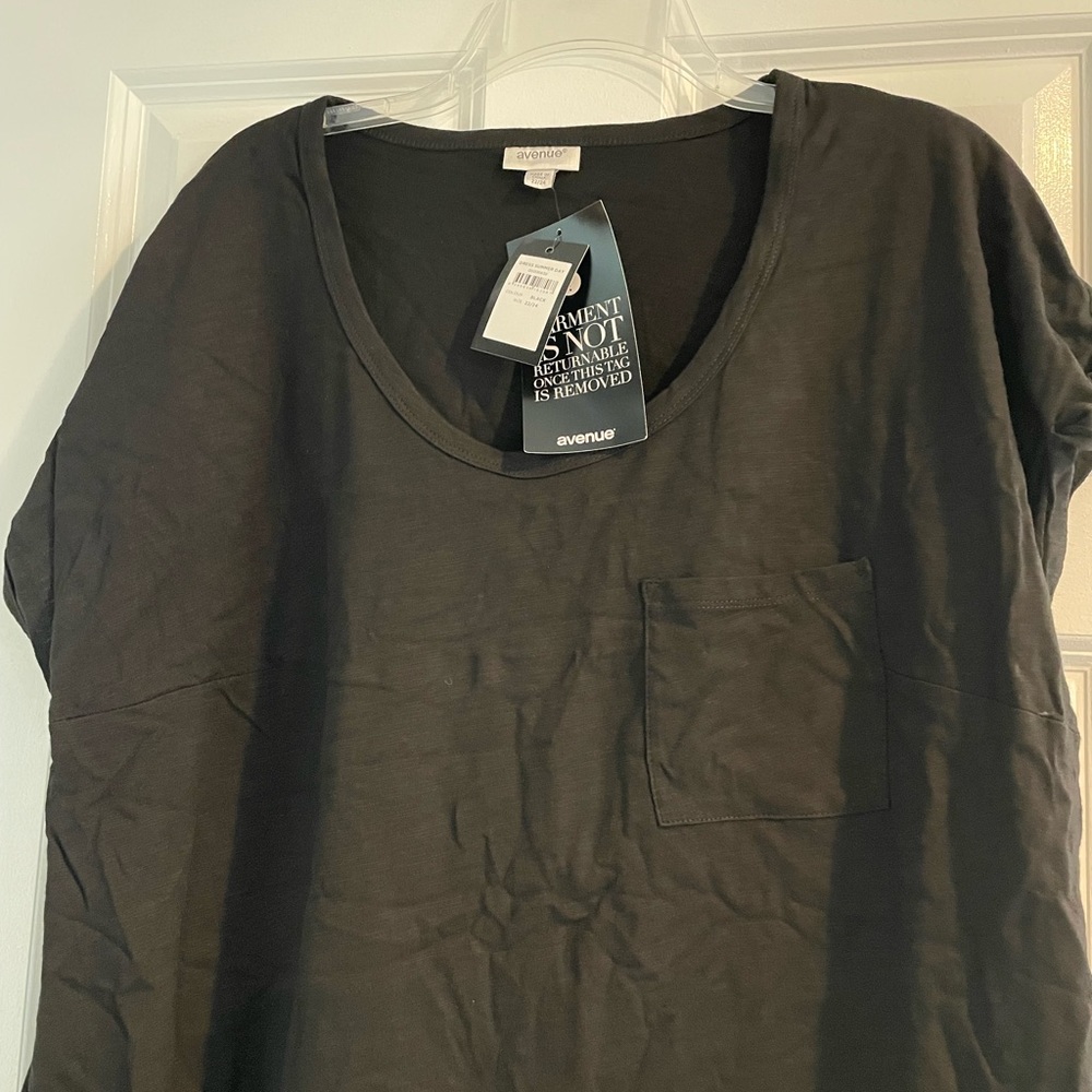 Black beach coverup with pockets